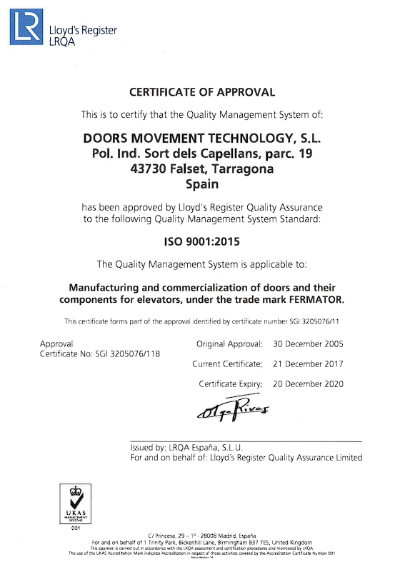 DMT ISO 9001- 2015