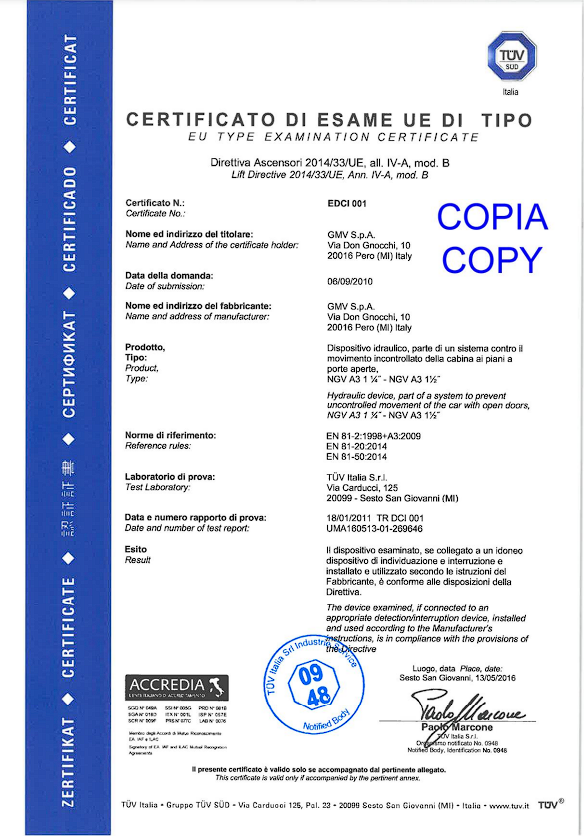 NGV A3 1 ¼” AND 1 ½” EU MEDICAL EXAMINATION