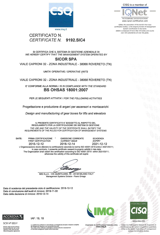 BS OHSAS 18001:2007